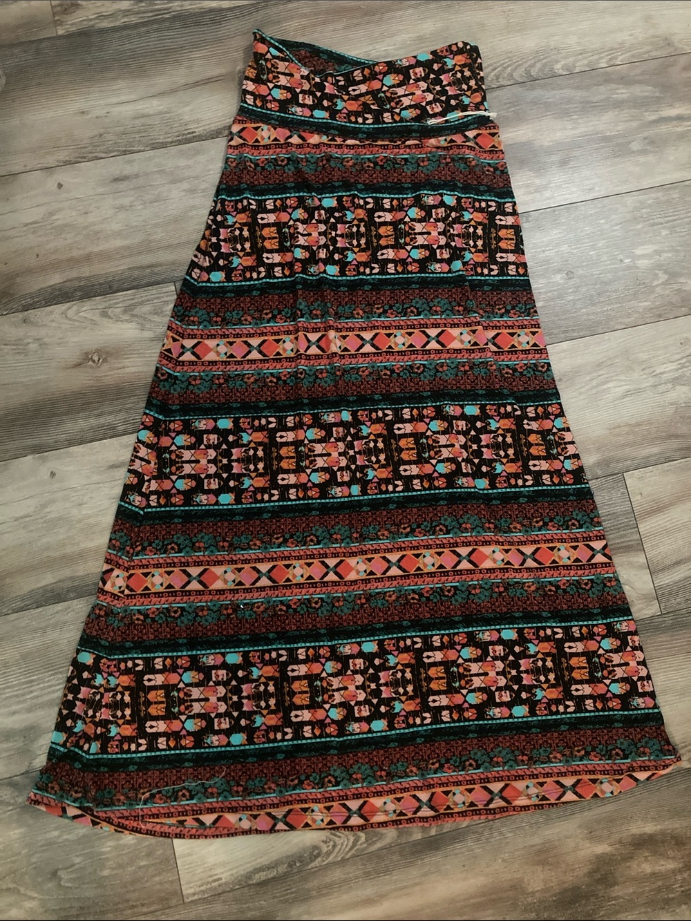 Mossimo Supply Co Maxi Multicolor Multiprint Skirt NWOT Women’s Size S